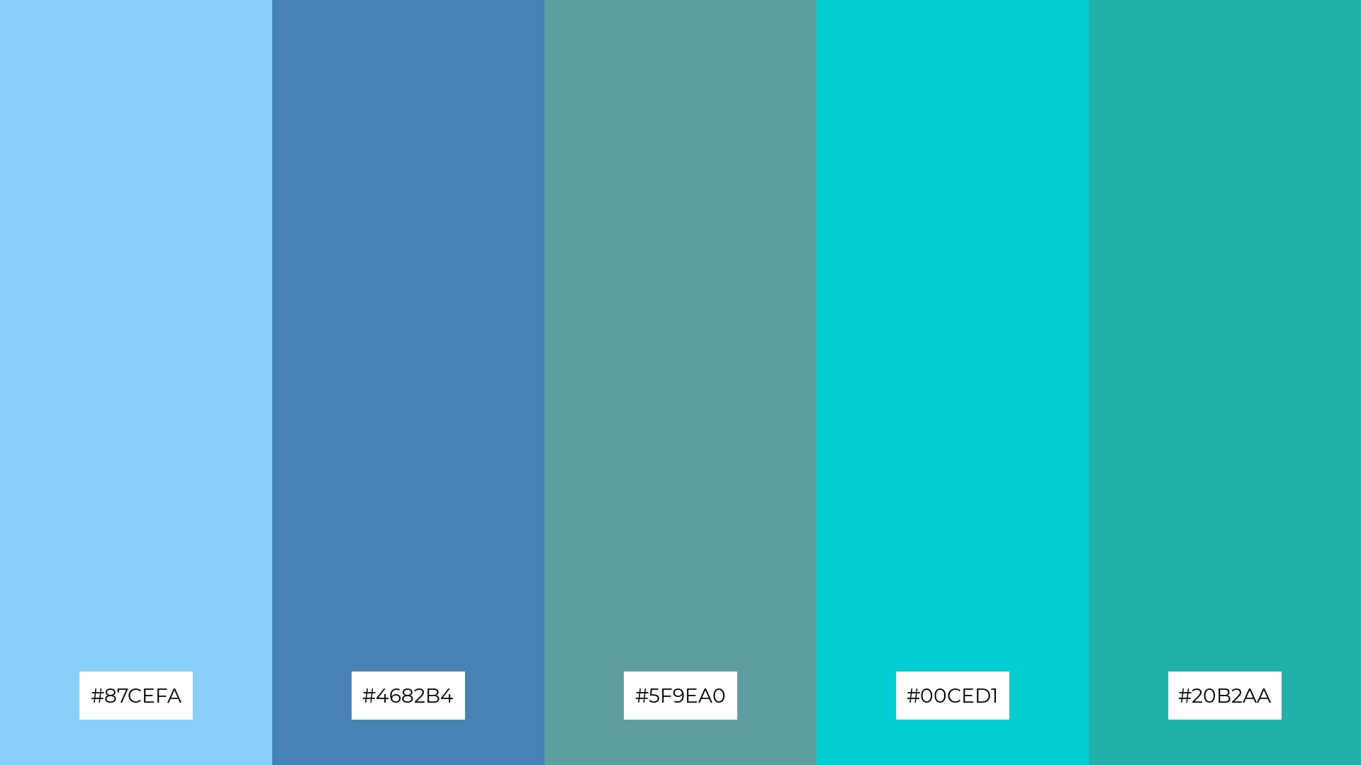 The Best 15 Light Sky Blue Color Palette Combinations