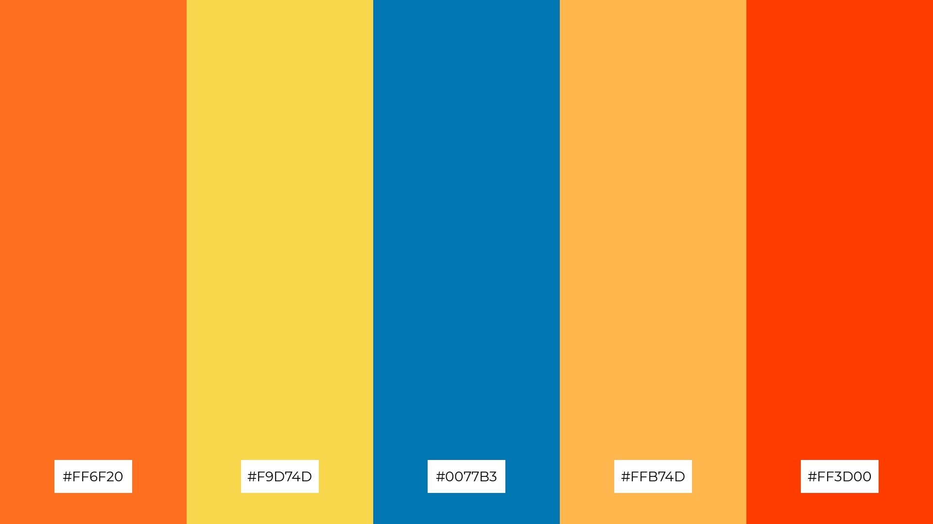 The Best 15 Yellow Orange Blue Color Palette Combinations