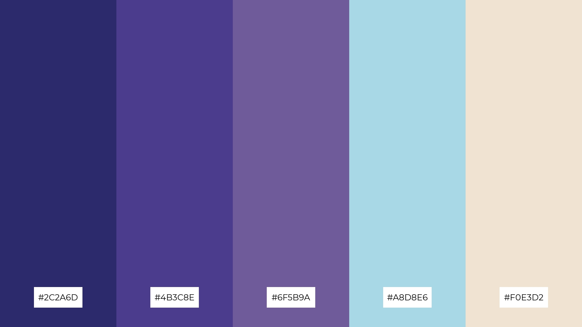 The Best 15 Purple Dark Blue Color Palette Combinations