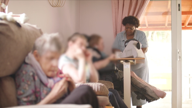 A person in a nursing homeAI-generated content may be incorrect.