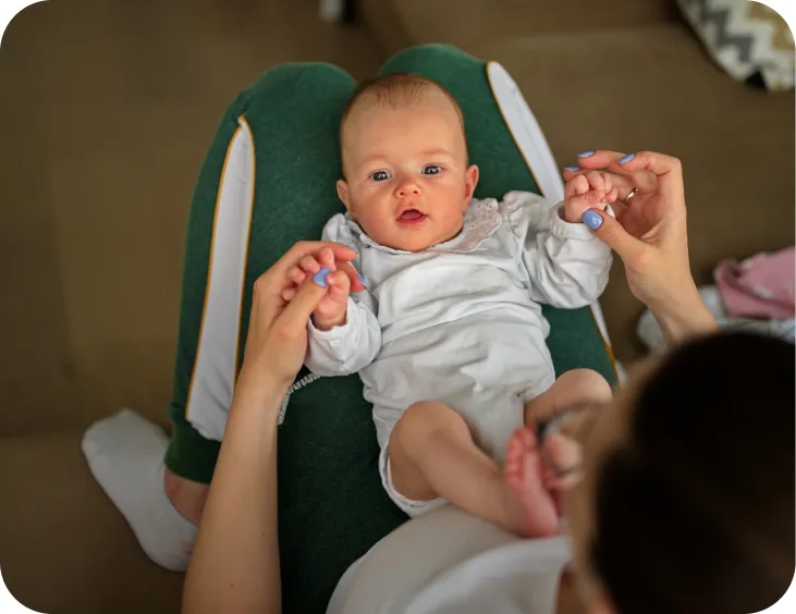 Baby in a parent lap
