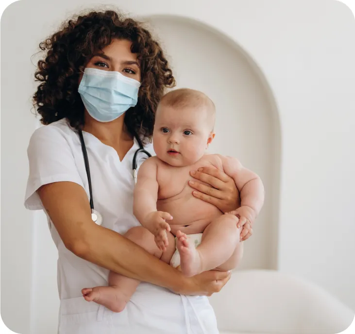 Baby and nurse