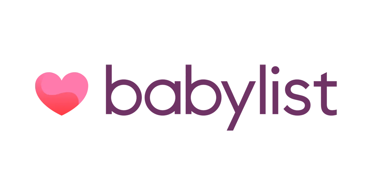 Babylist logo with heart-shaped icon followed by the word 'babylist' in lowercase letters.