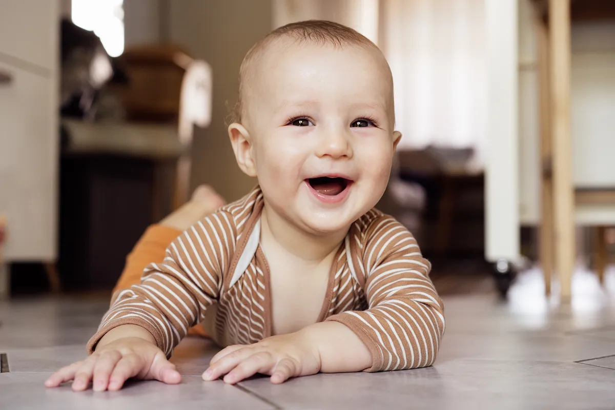 Photo of a smiling baby
