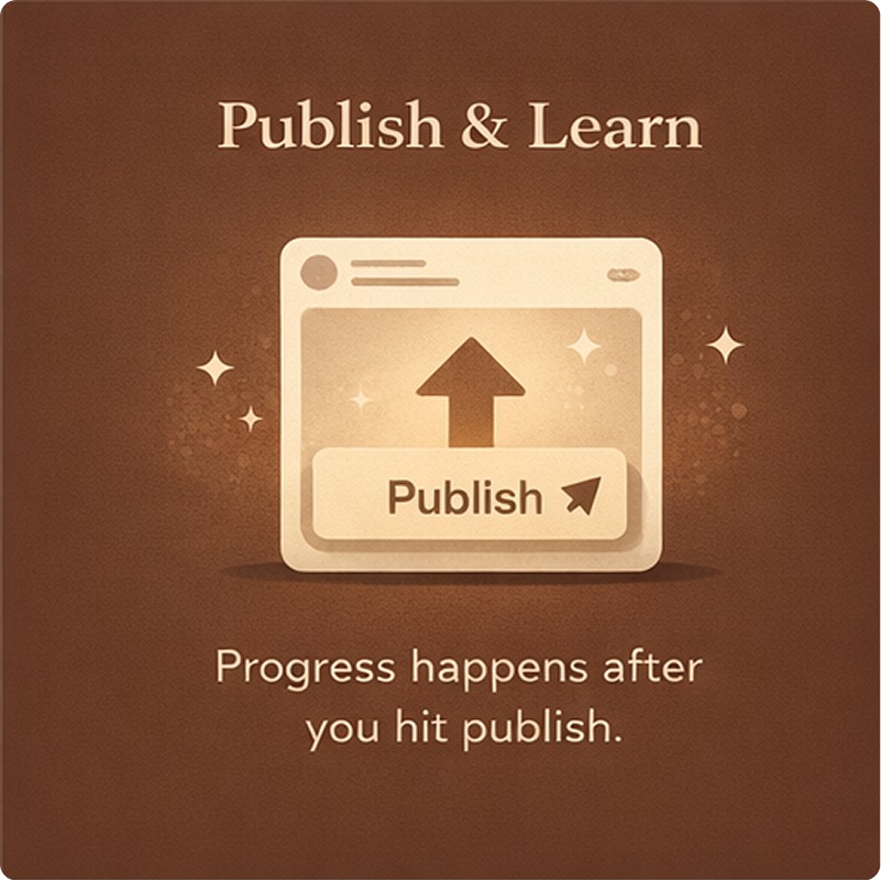 Publish content and learn from your mistakes