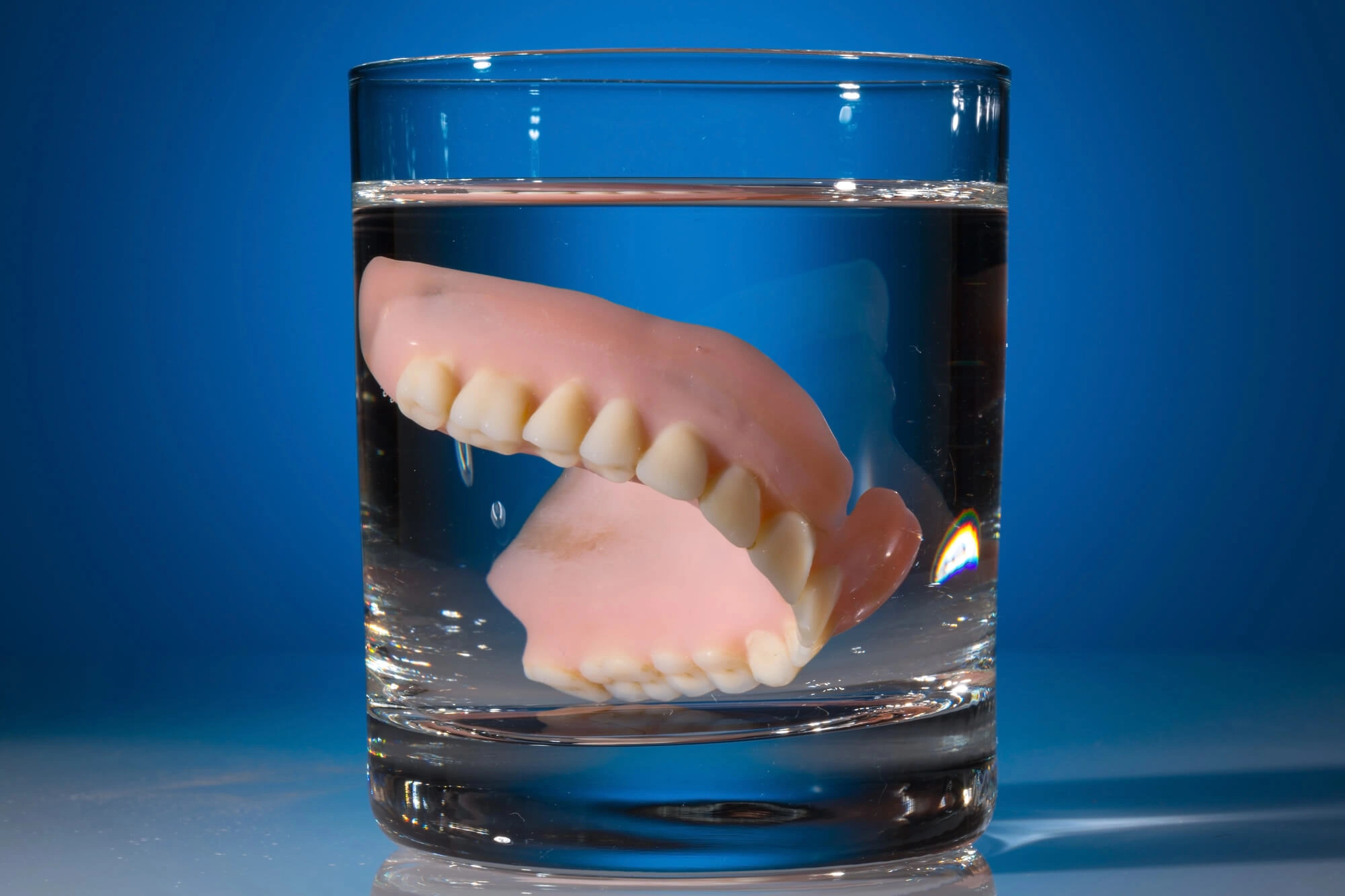 dentures opelika soaked in water