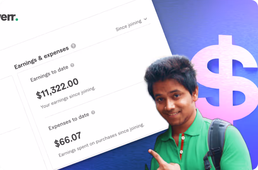 Chart Showing Earning and Expenses