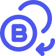 Ícono intercambio bakkt