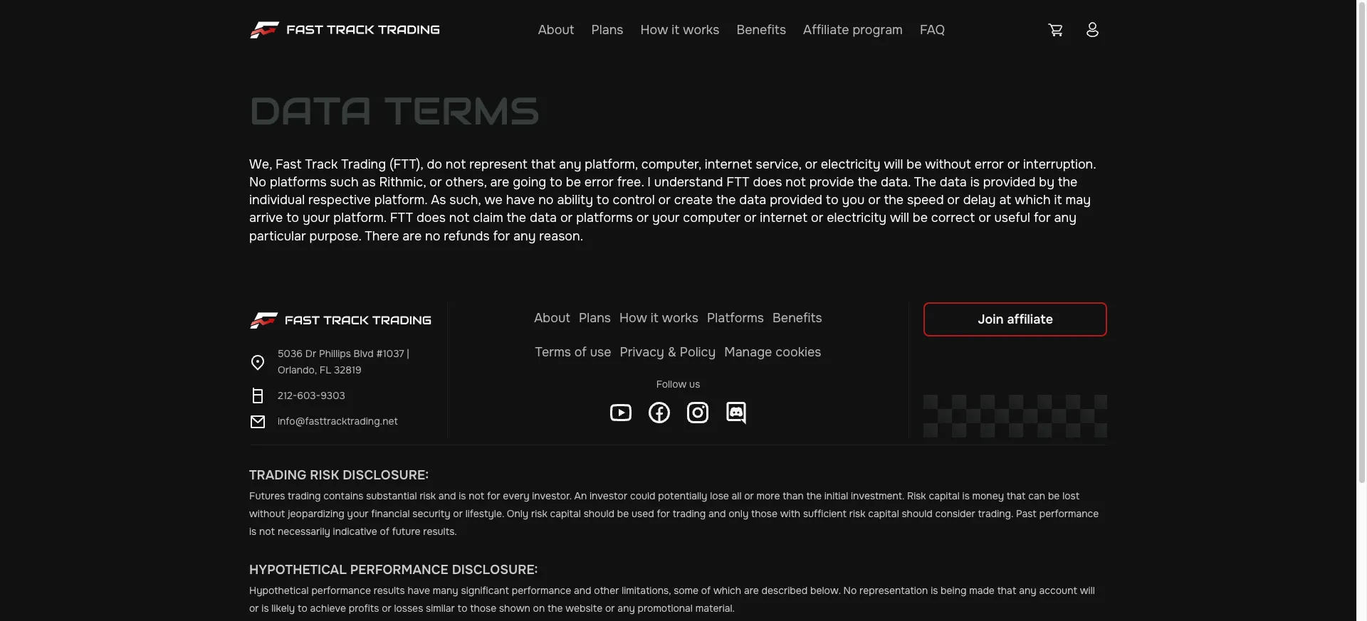 Data Terms Fast Track Trading