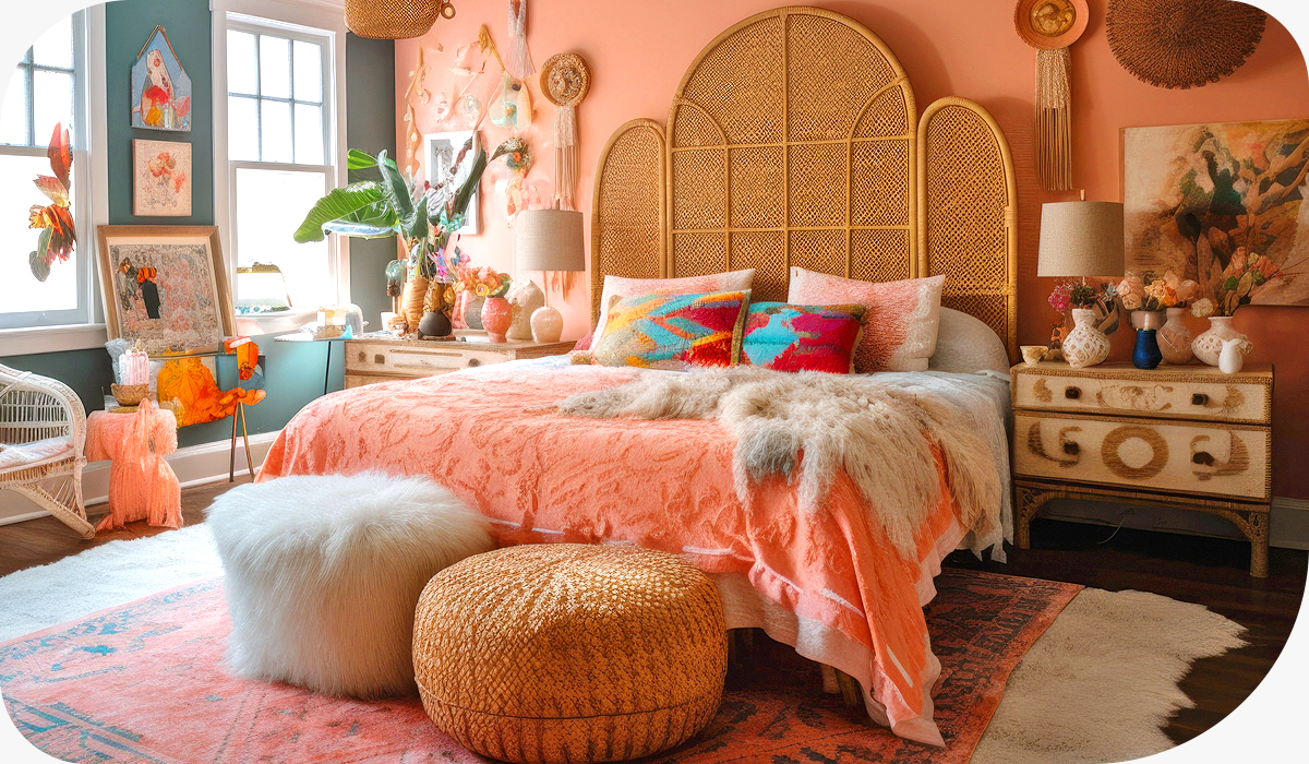 4. Add Colourful Bedding & Textiles