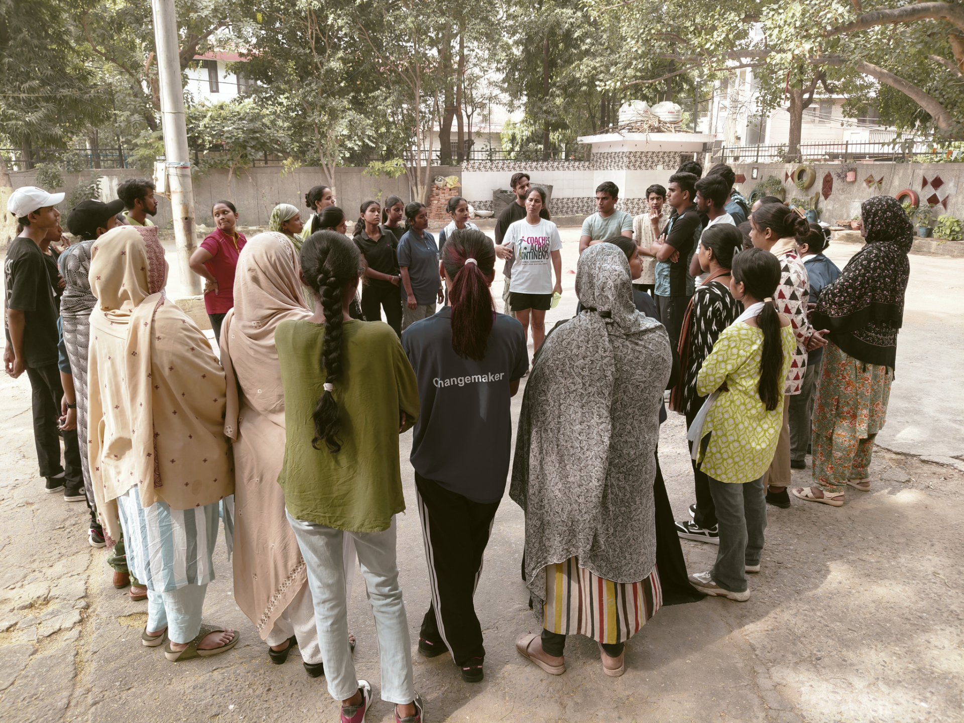 Mother volunteers' training by Coaches Across Continents