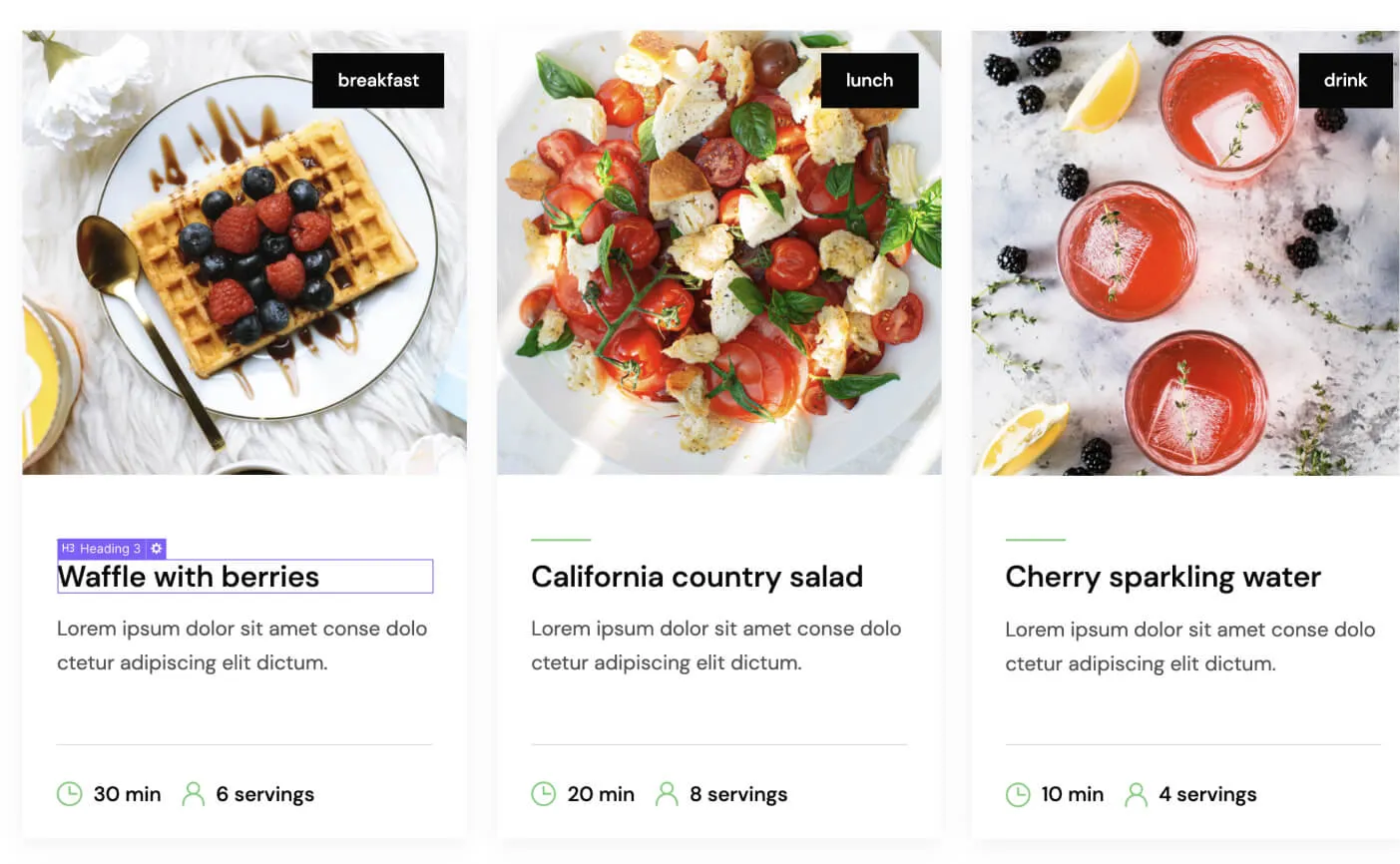 CMS Content - Diet X Webflow Template