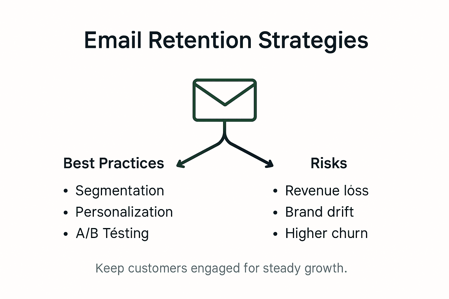 Infographic on email retention strategies best practices