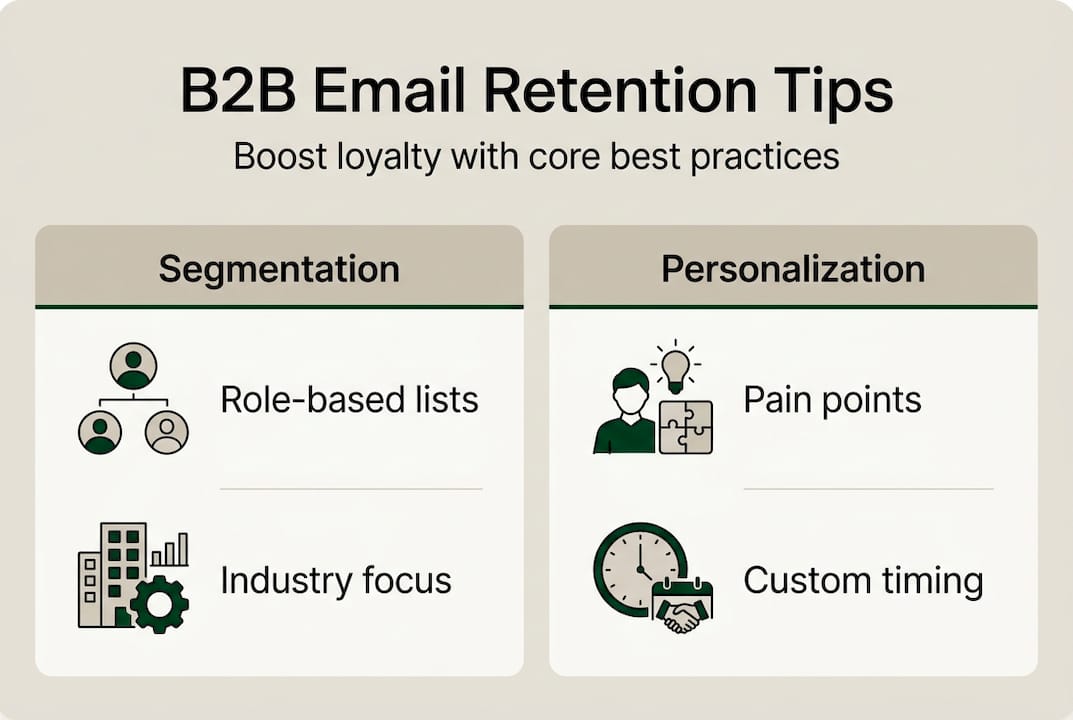 Infographic: segmentation and personalization tips for B2B