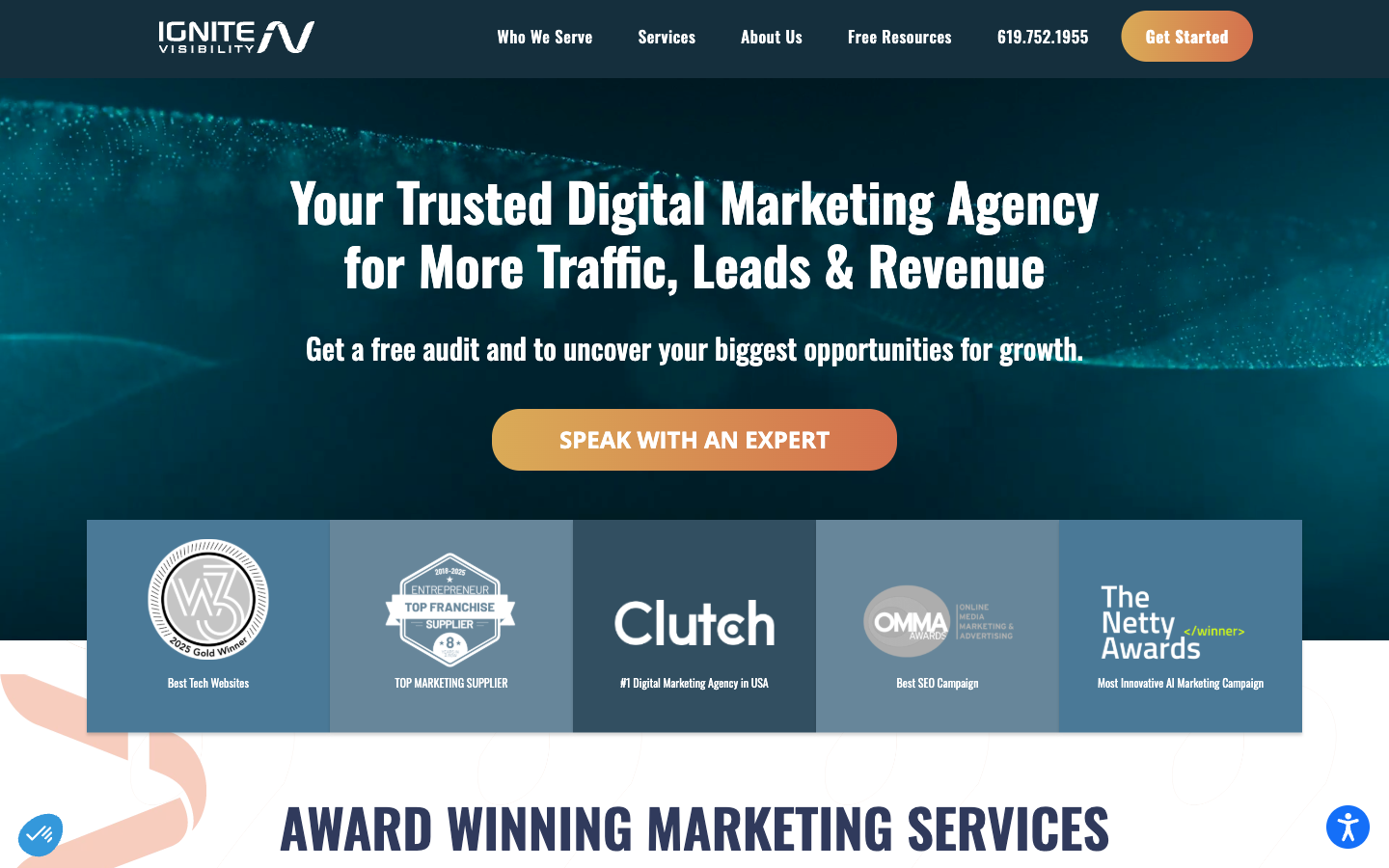 Ignite Visibility: a San Diego full-service digital shop with an email practice inside it.