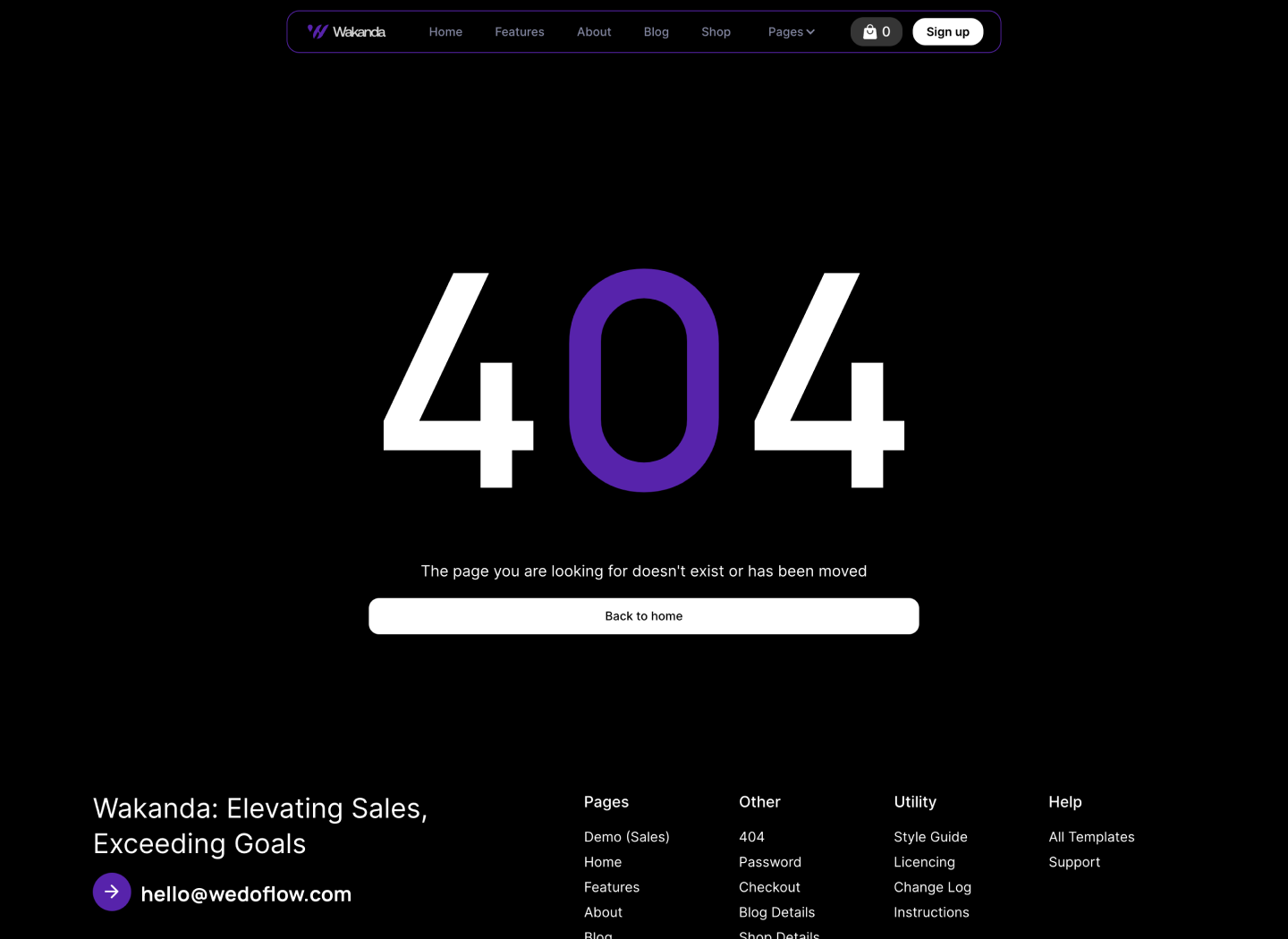 Saas Webflow Template - Wakanda - Designed by Azwedo.com and Wedoflow.com