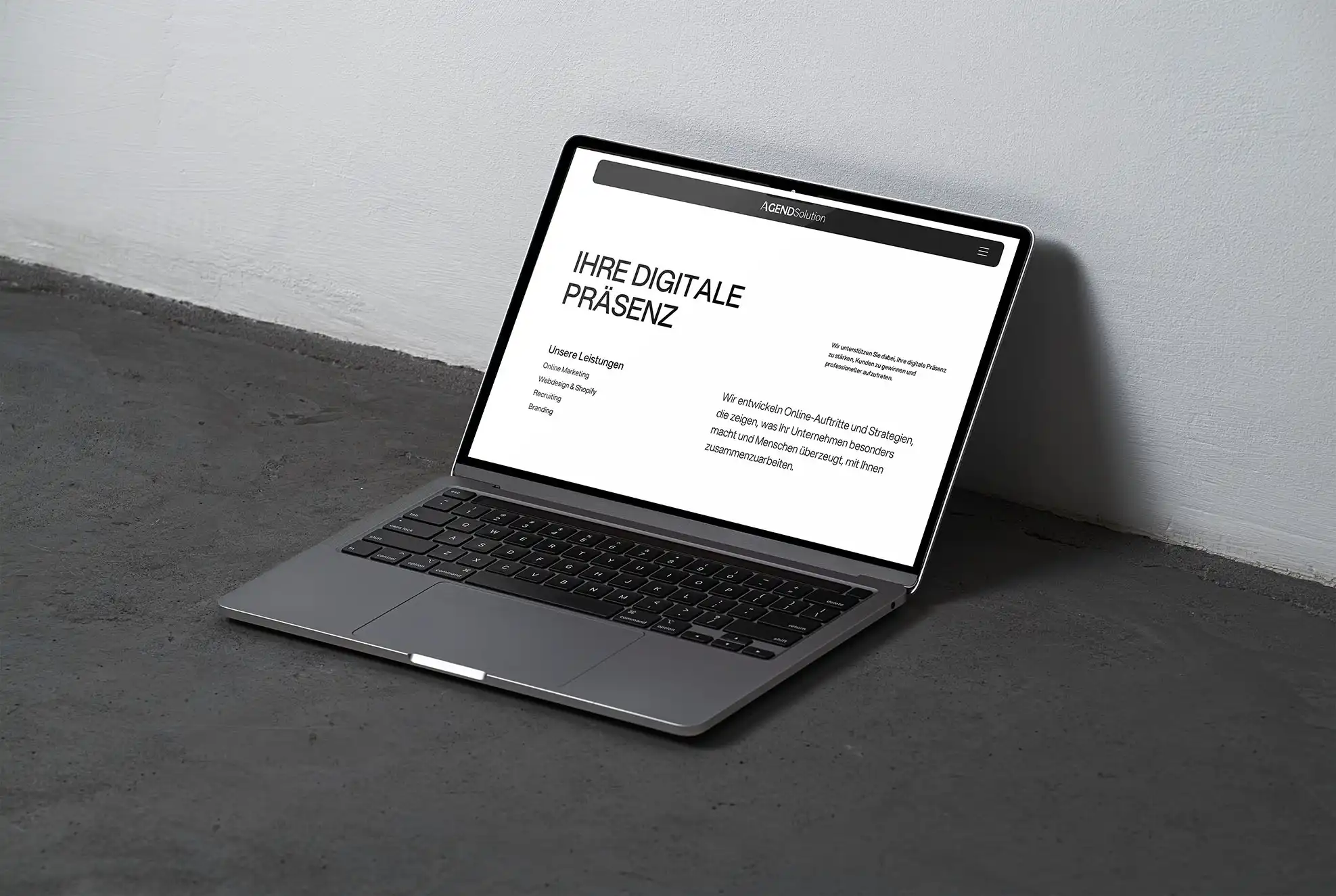 Modernes Webdesign für Unternehmen mit klarer Struktur