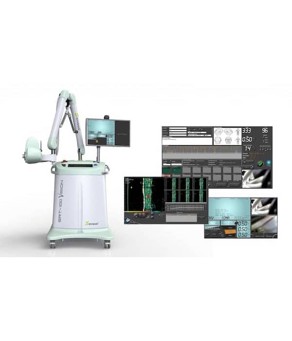 IG-SRT machine and screen images. 