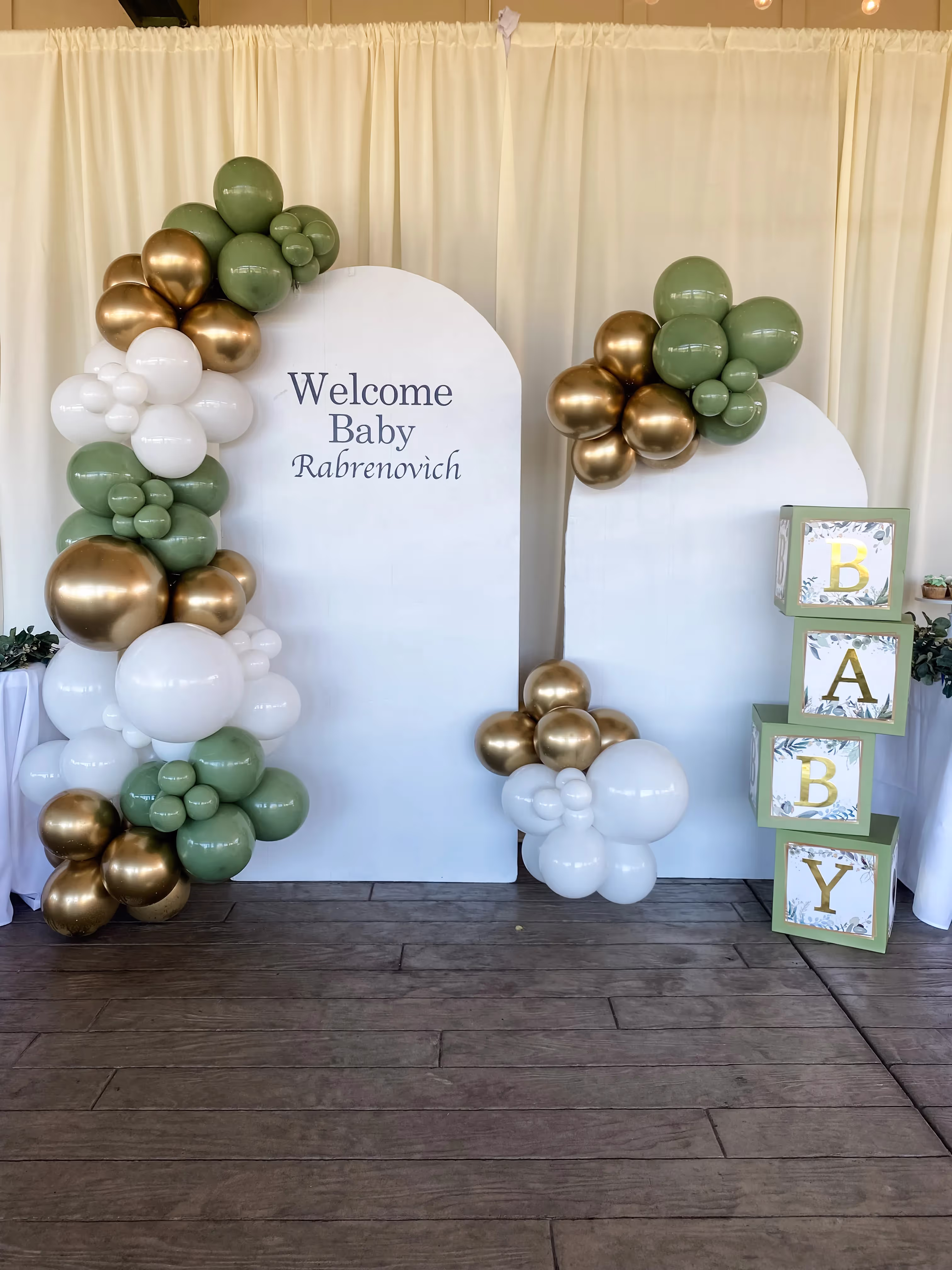 baby shower welcome sign for Millbrae event planning