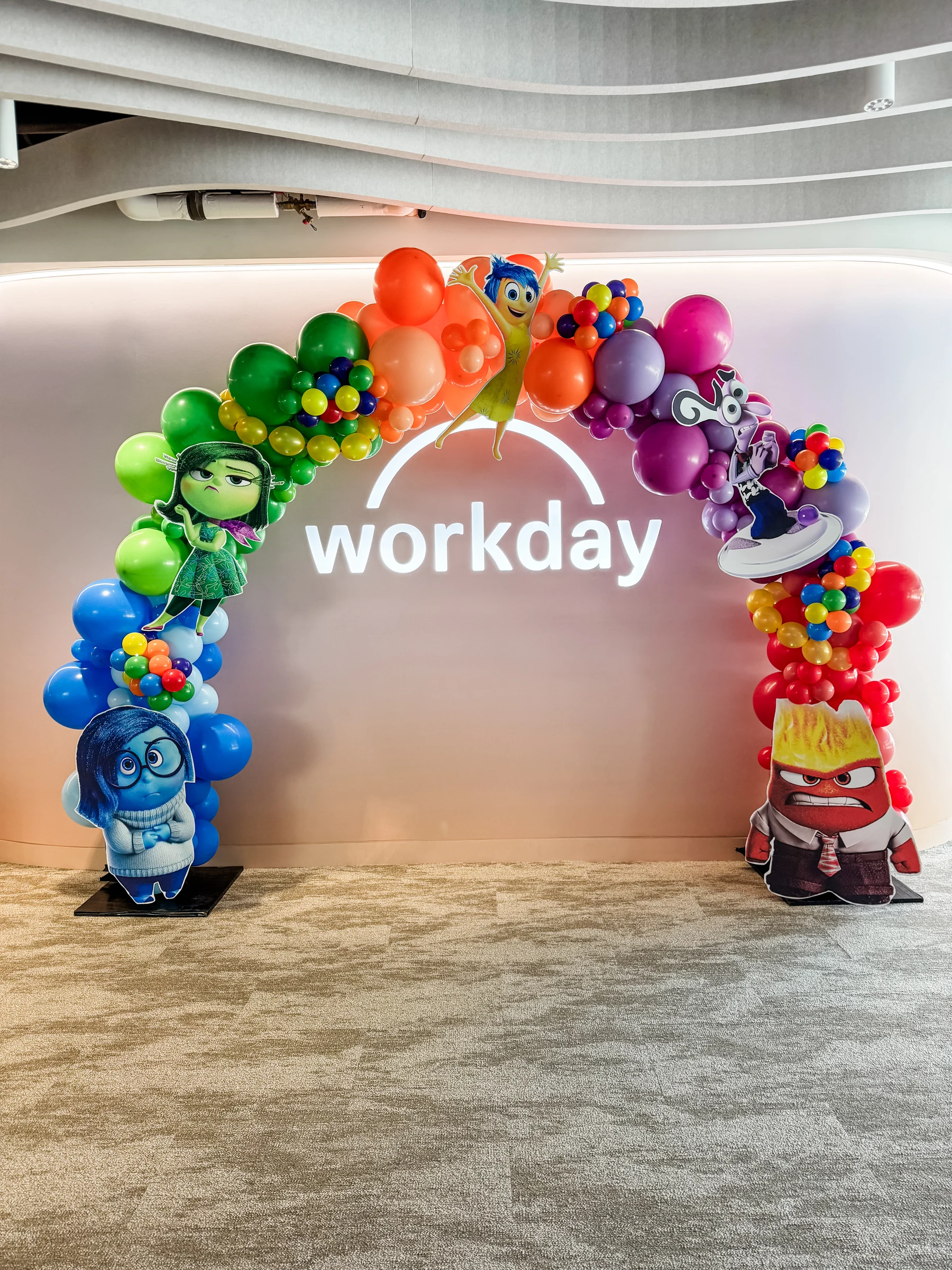Workday character arch by Poptastic Parties