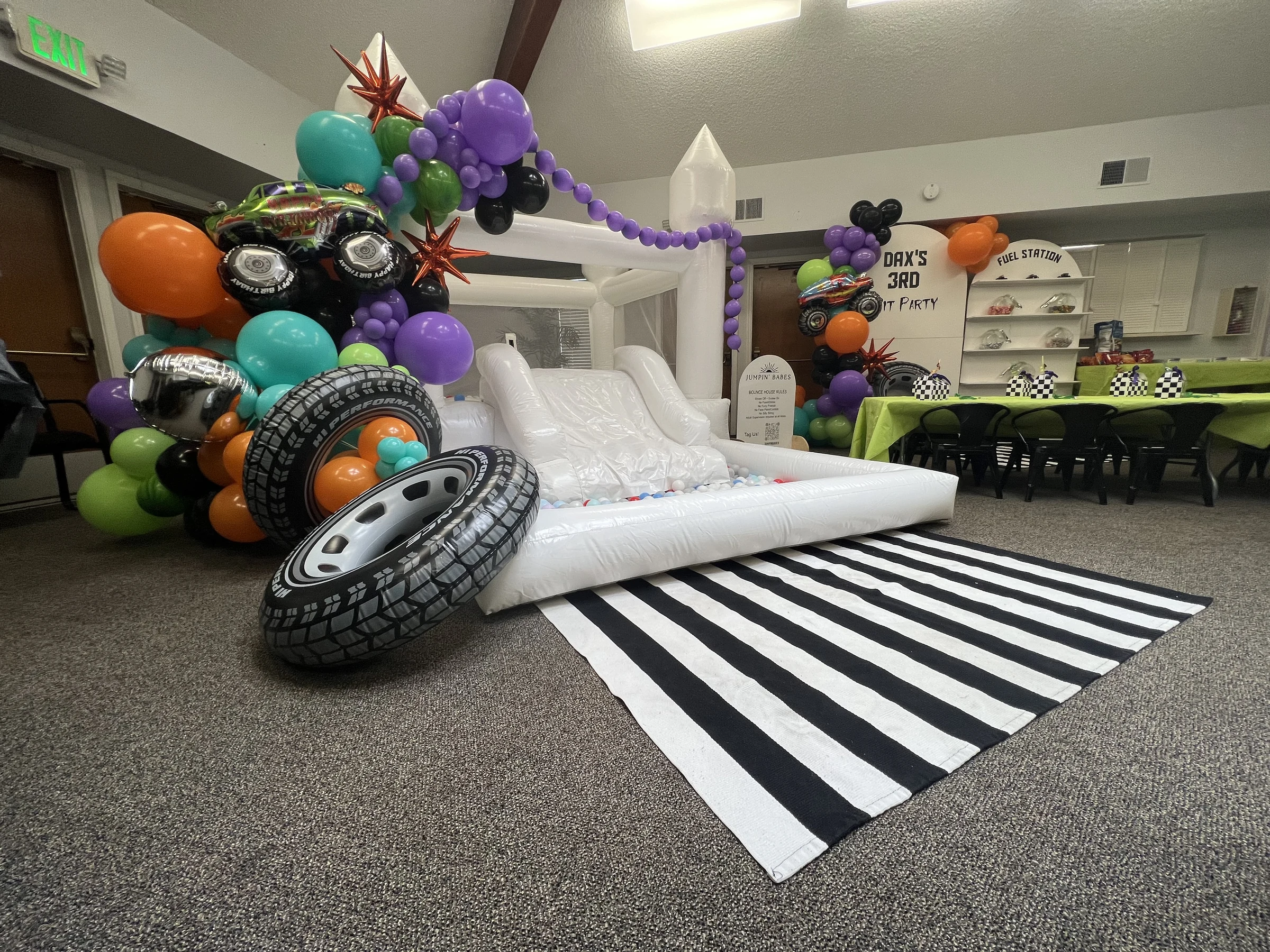 Monster-truck bounce house by Poptastic Parties