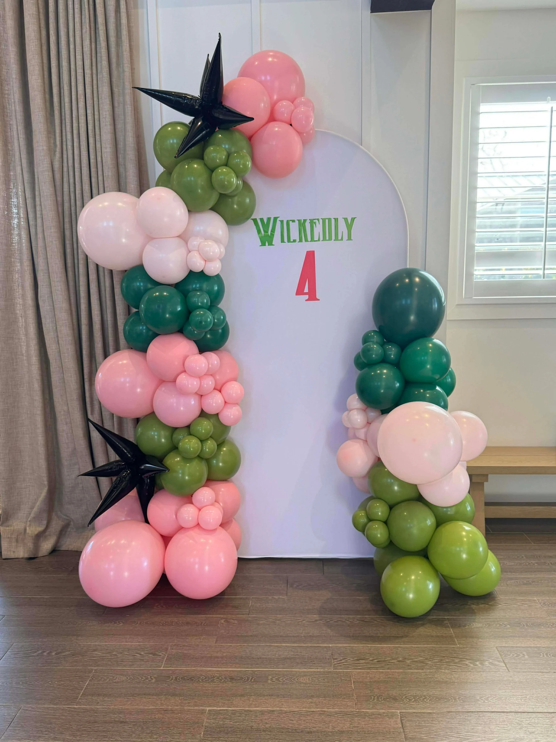 Wicked-themed fourth birthday by Poptastic Parties