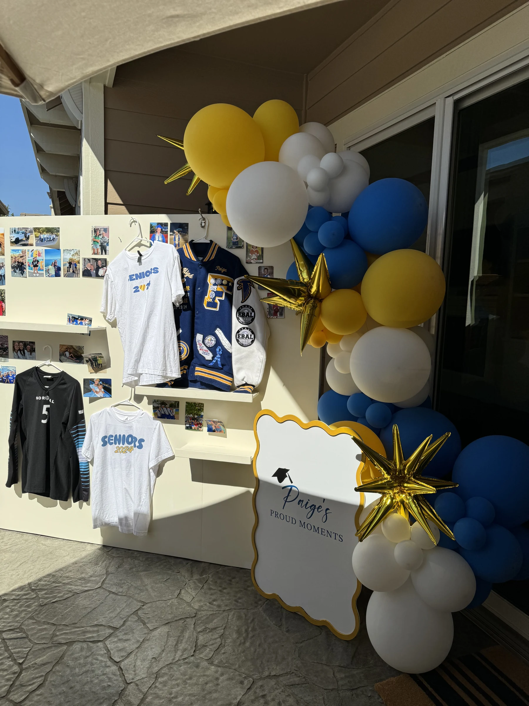 Graduation memories display by Poptastic Parties