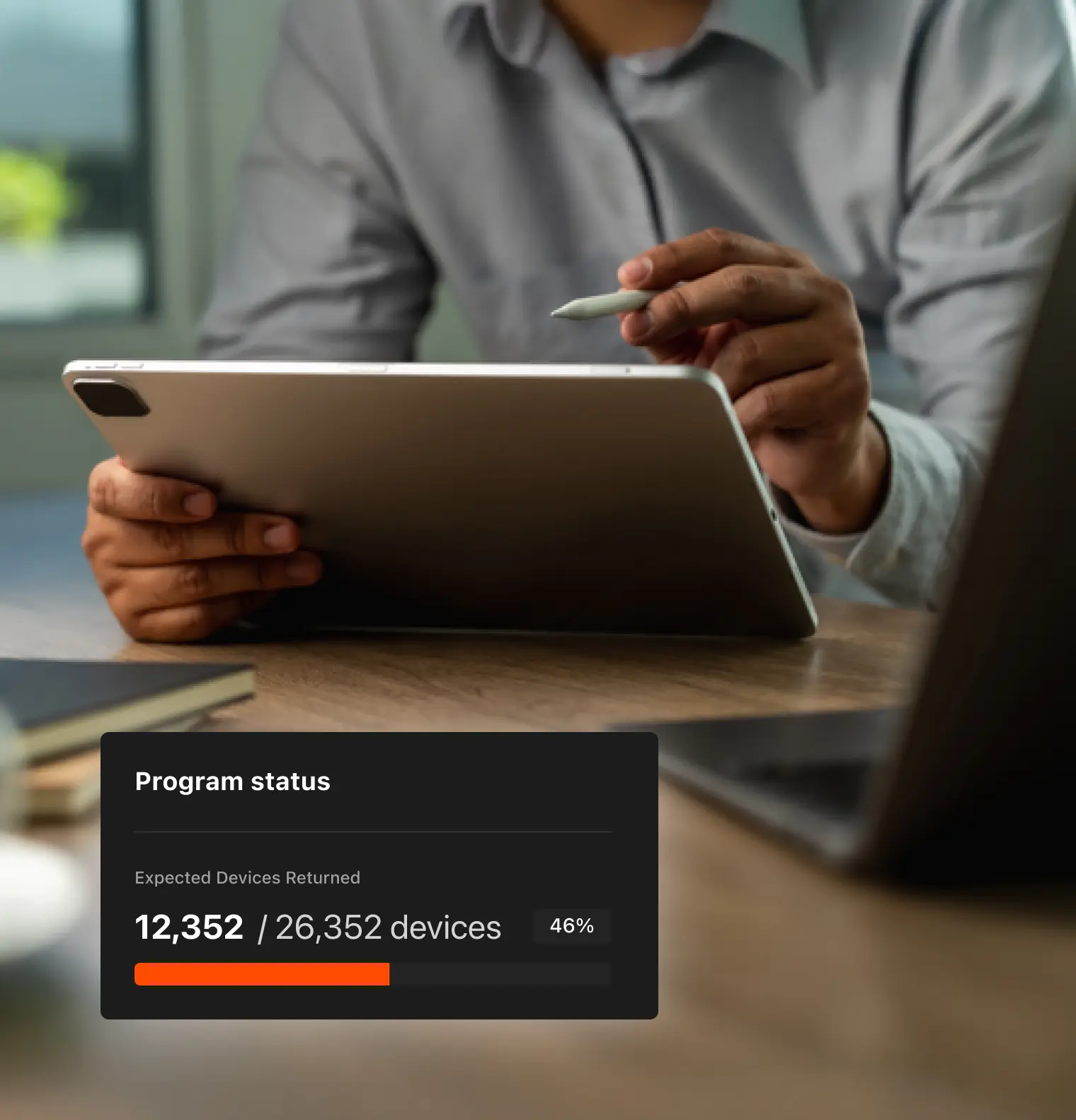 Device passport directory showing list of device with device details and condition statuses