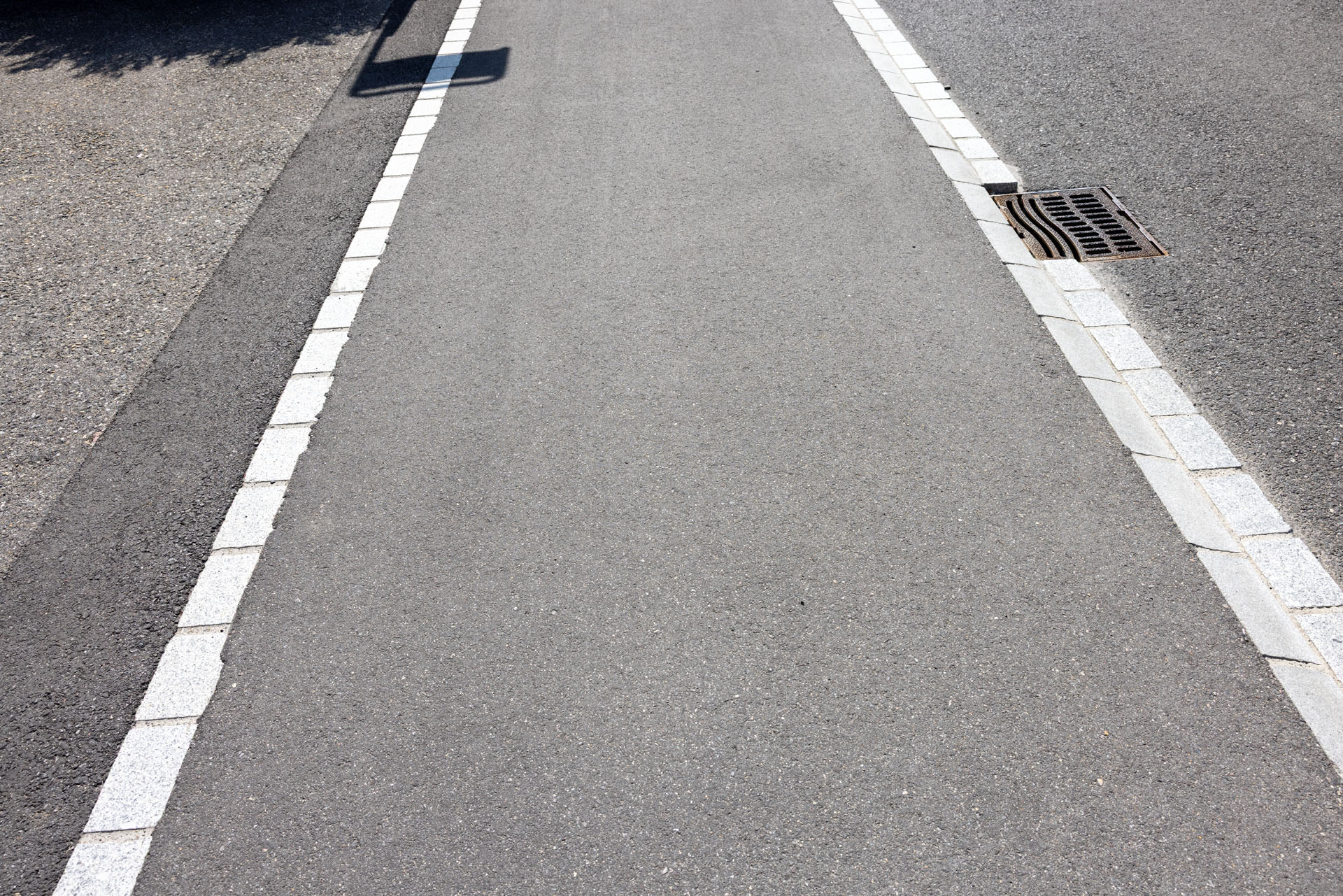 Der Strassenkörper wurde verbreitert