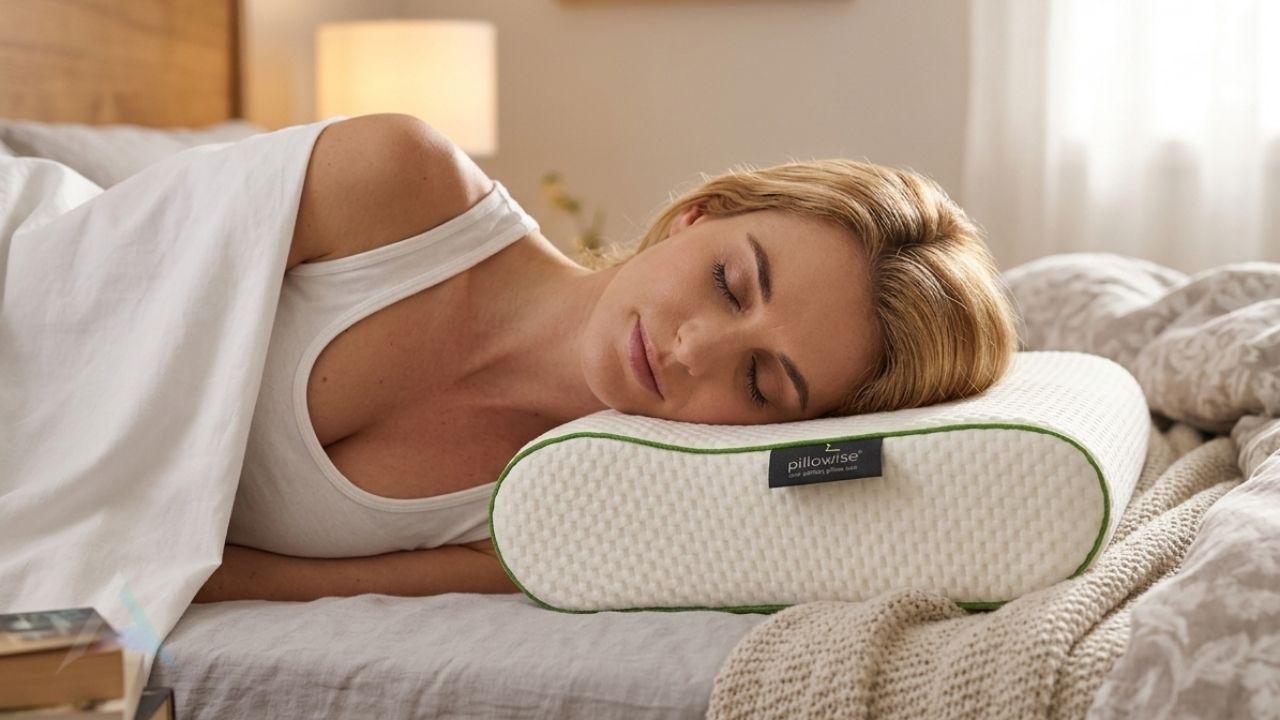 Percussion massage gun and foam roller on gym bench representing athletic recovery tools that support upper cervical care for contact sport athletes