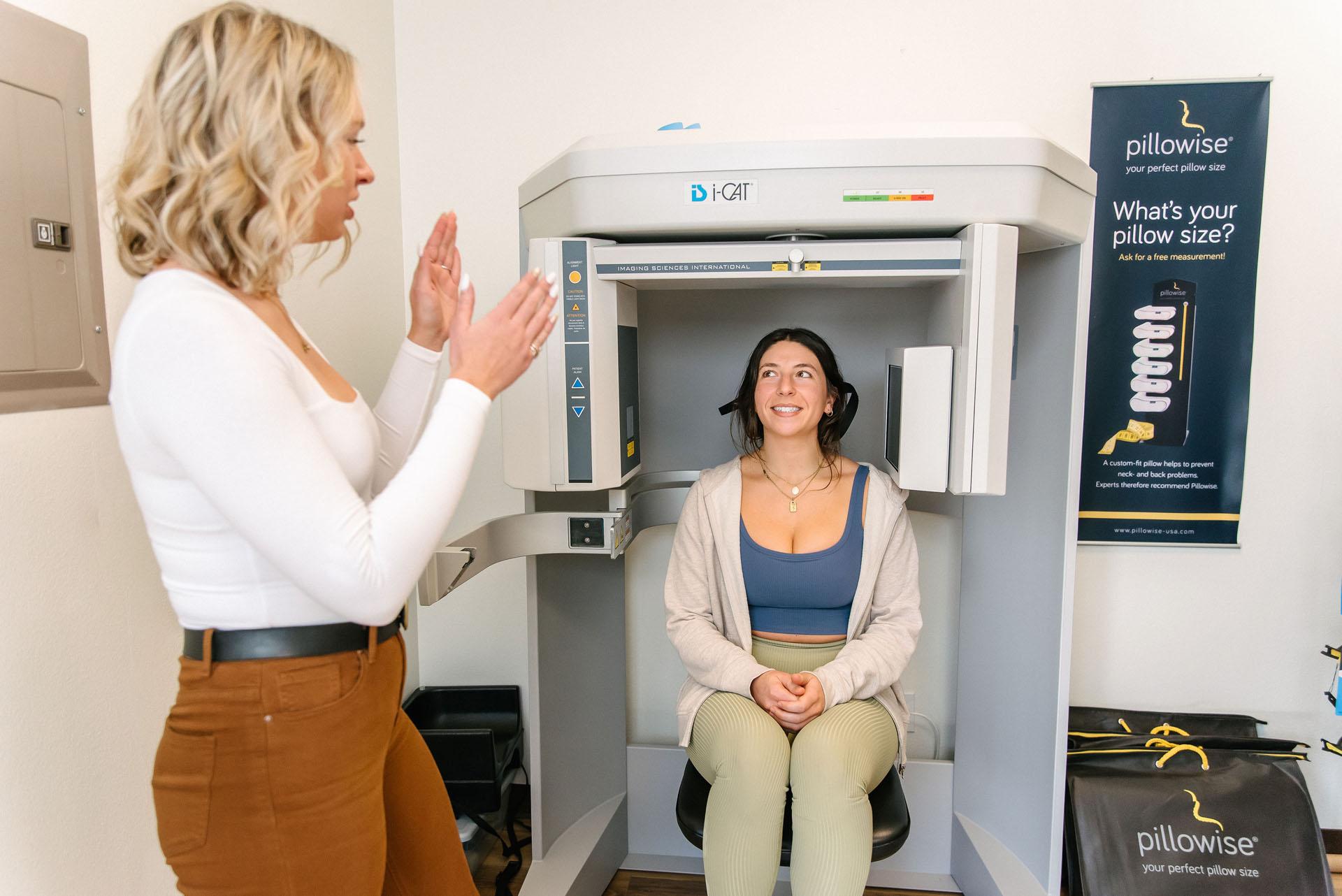 Modern welcoming chiropractic clinic reception area representing the safe, professional, and accessible environment at Peak Upper Cervical Center in Boise