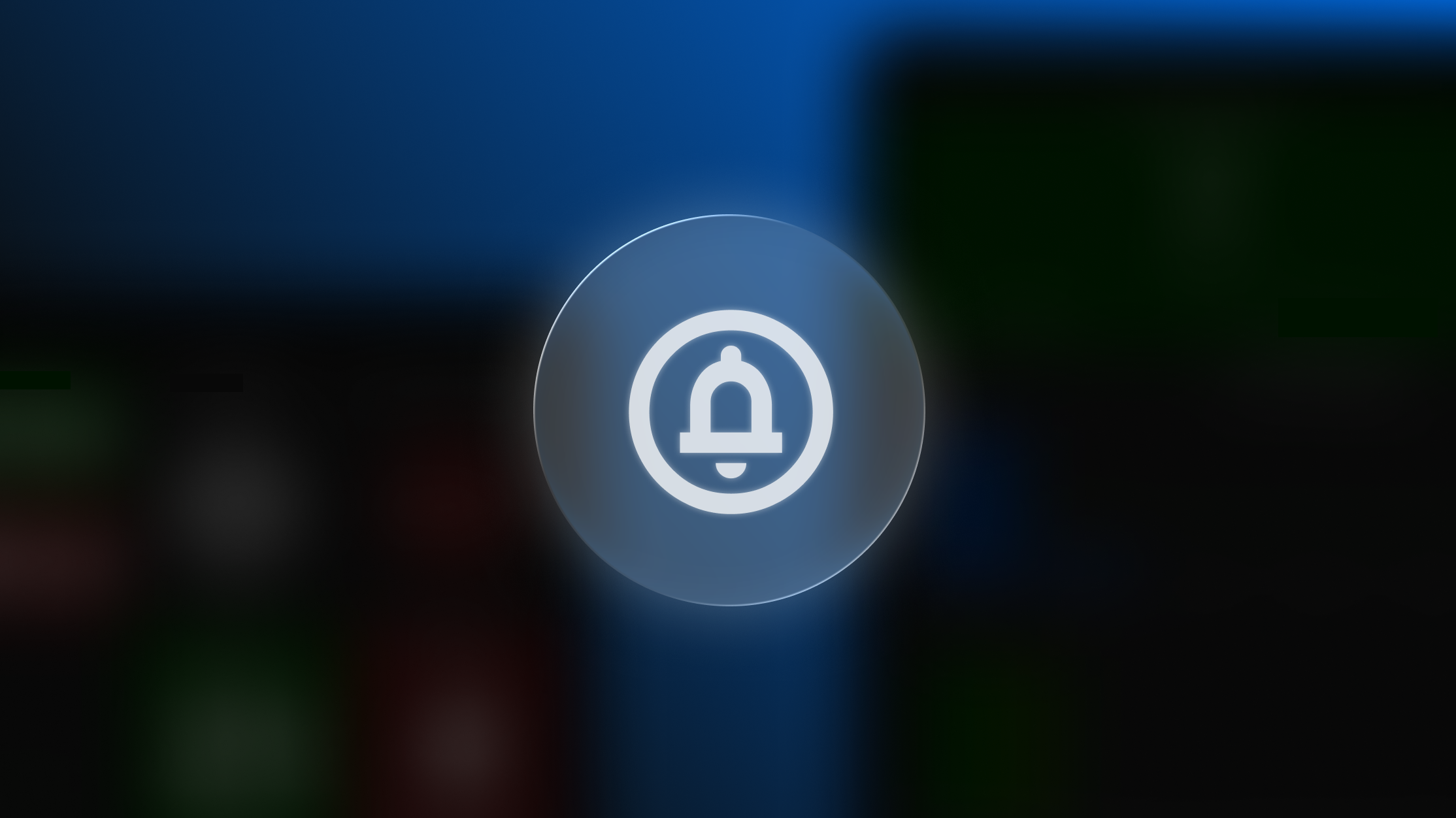 Icône de cloche de notification symbolisant les alertes en temps réel pour les postes de soudage.