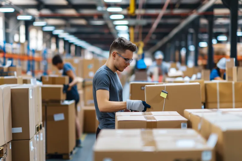 Worker in a warehouse