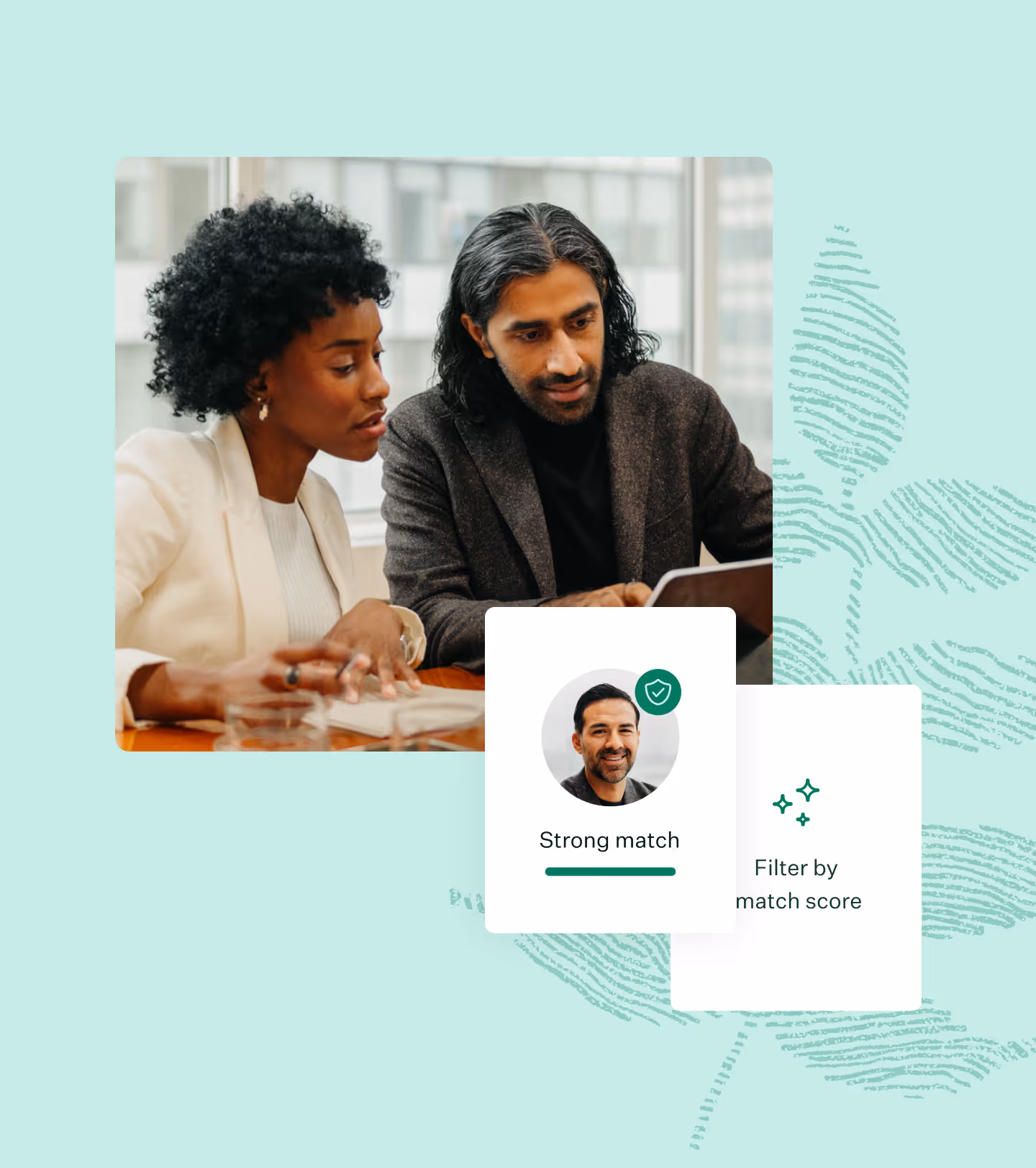 Woman-and-man-looking-at-RealTalent-match-UI