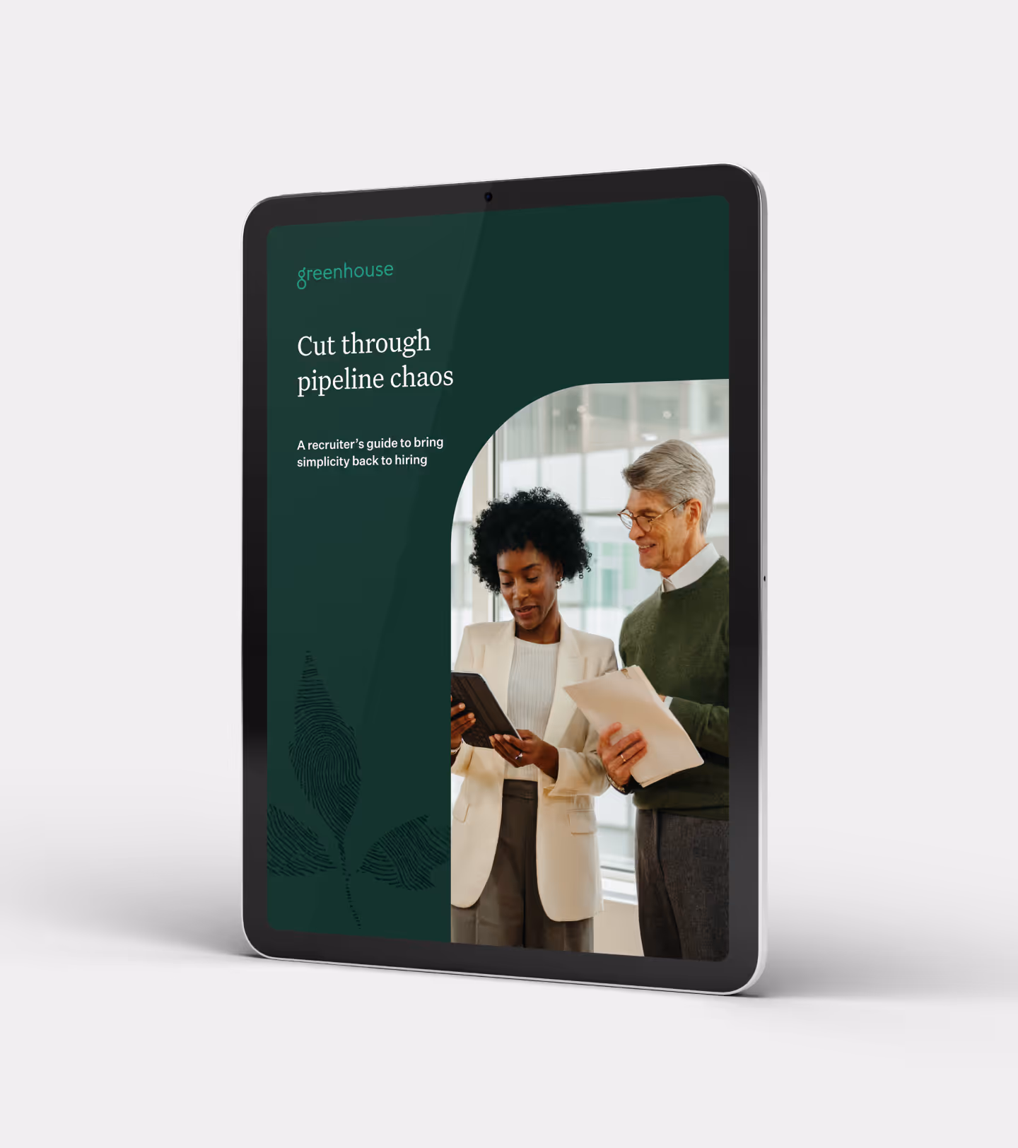Greenhouse eBook cover with title, "cut through the pipeline chaos"
