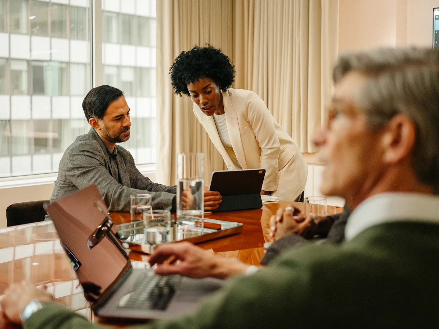 Talent makers book cover with 3 employees