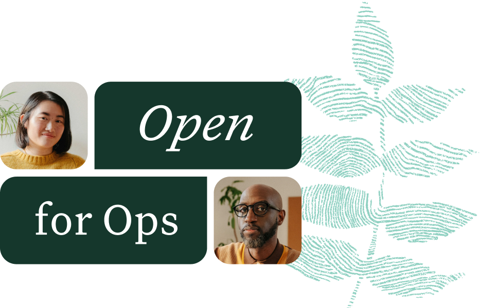 Open for Ops logo and fingerprint