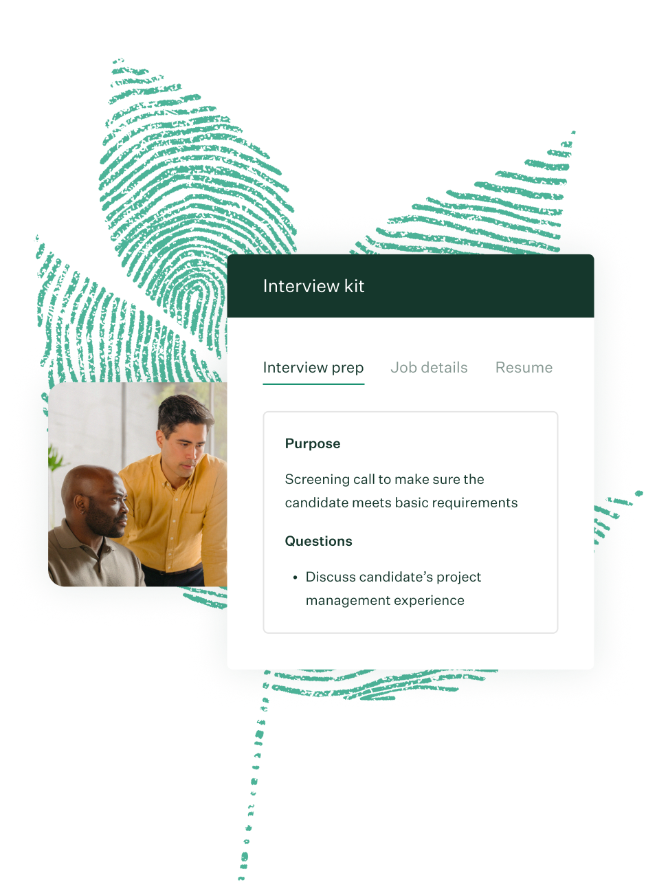 Greenhouse interview kit UI