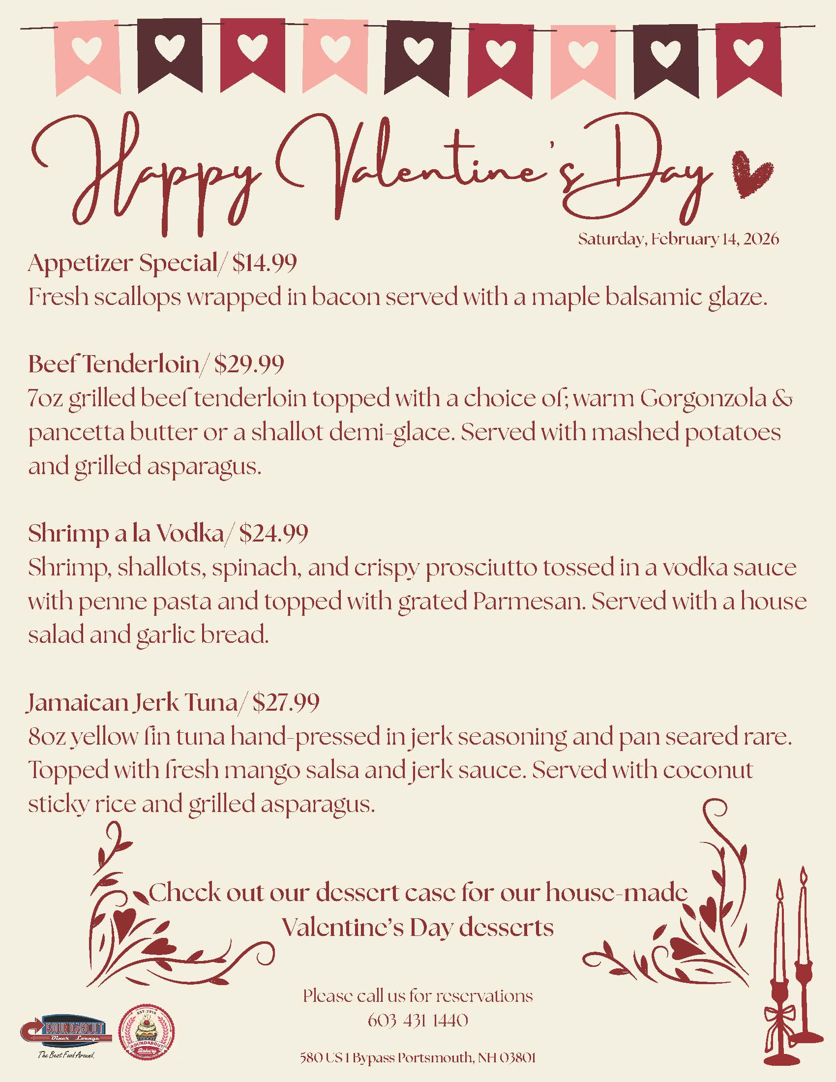 valentines day reservations