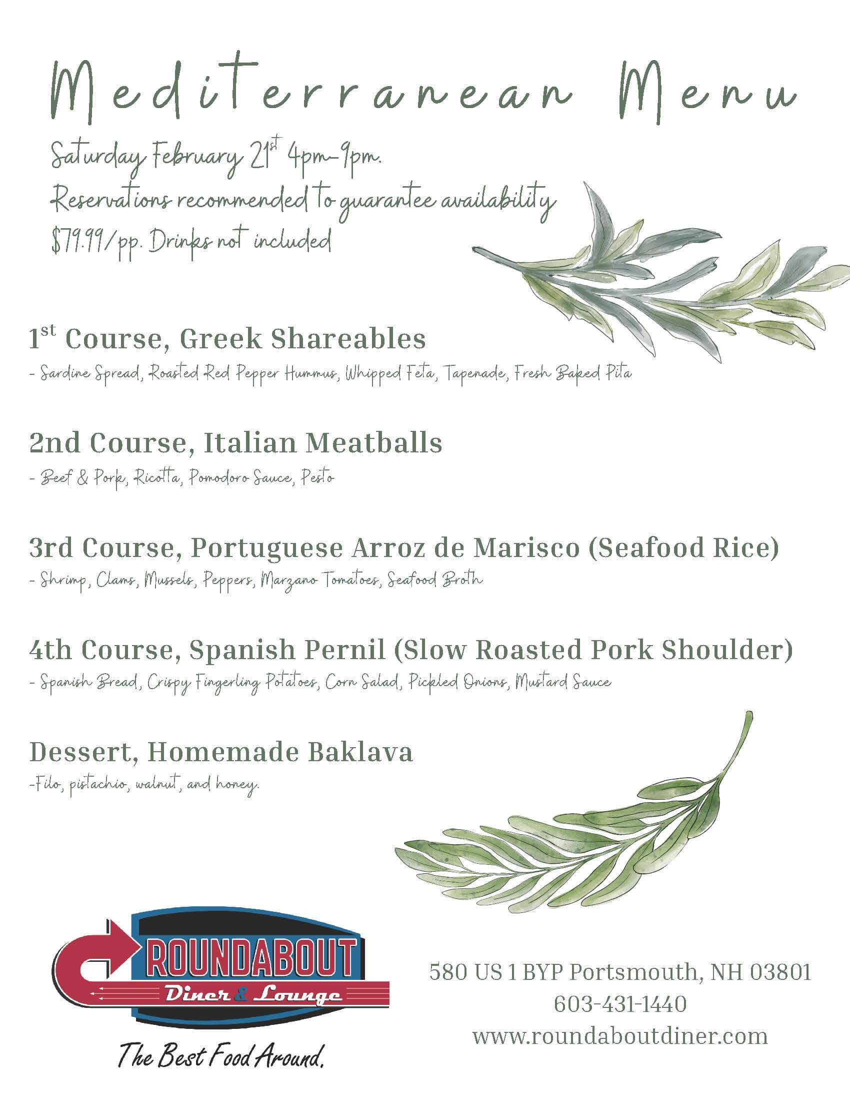 mediterranean menu 2026