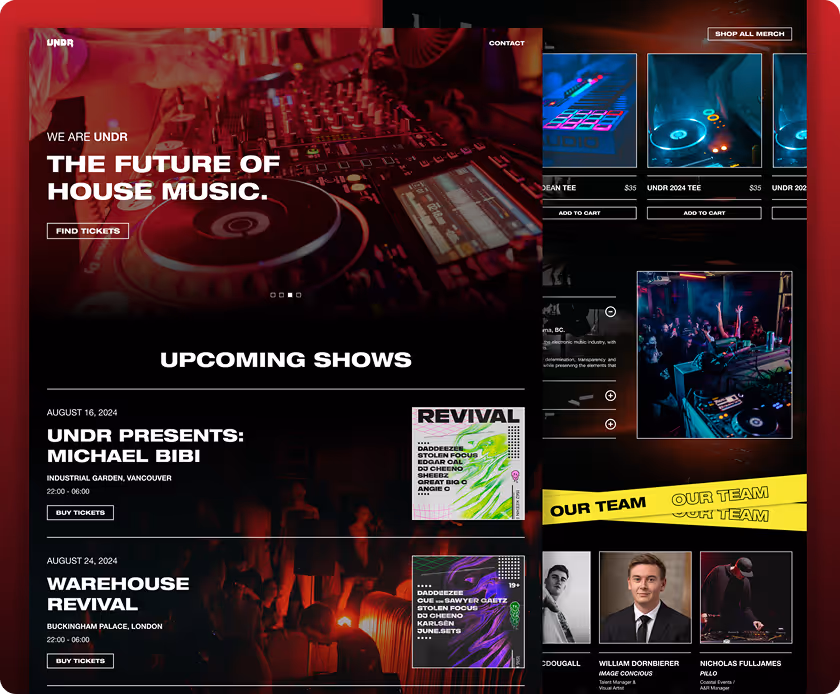UNDR Website Preview