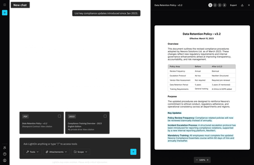 Compliance Analysis Screen