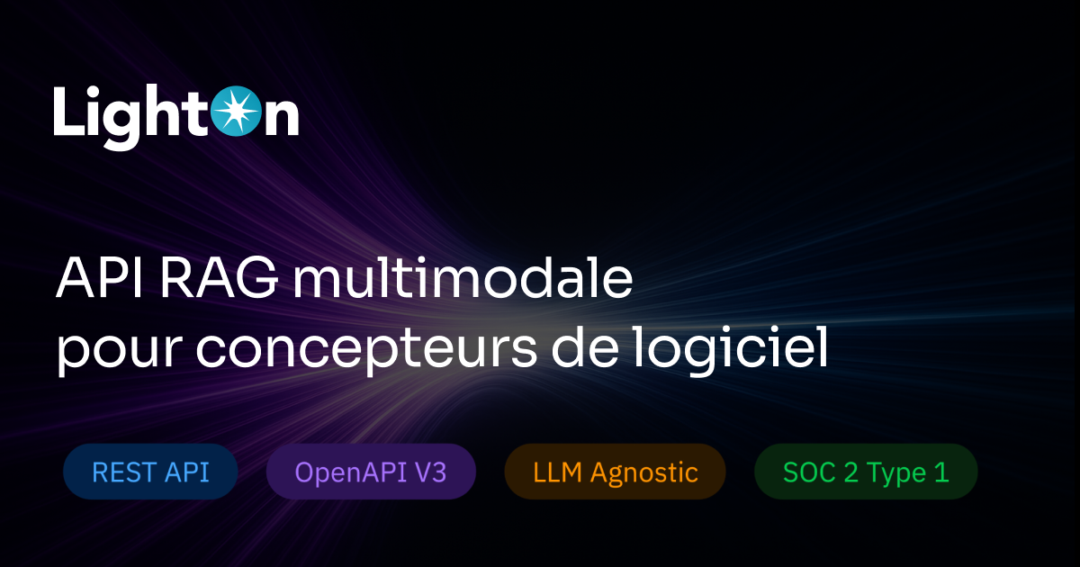API RAG multimodale pour concepteurs de logiciels | Paradigm by LightOn
