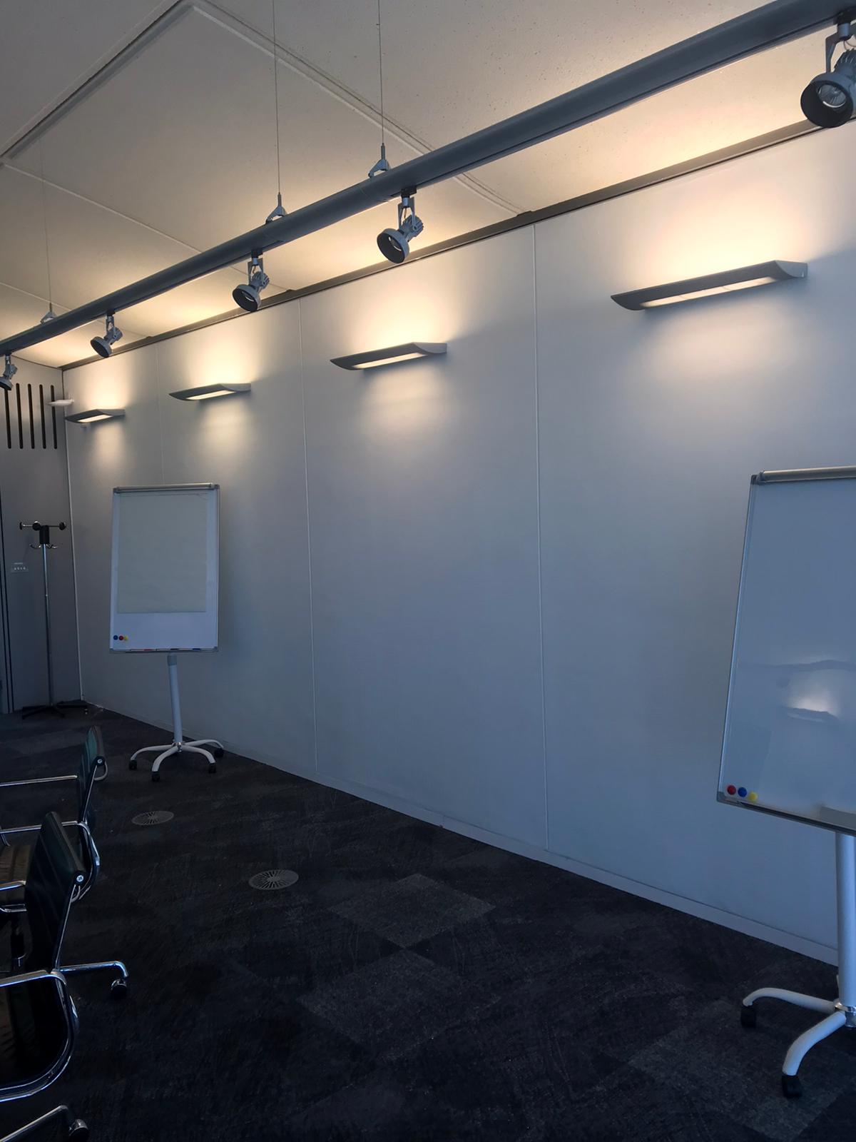 Dulux Durable white paint with ambient lighting 