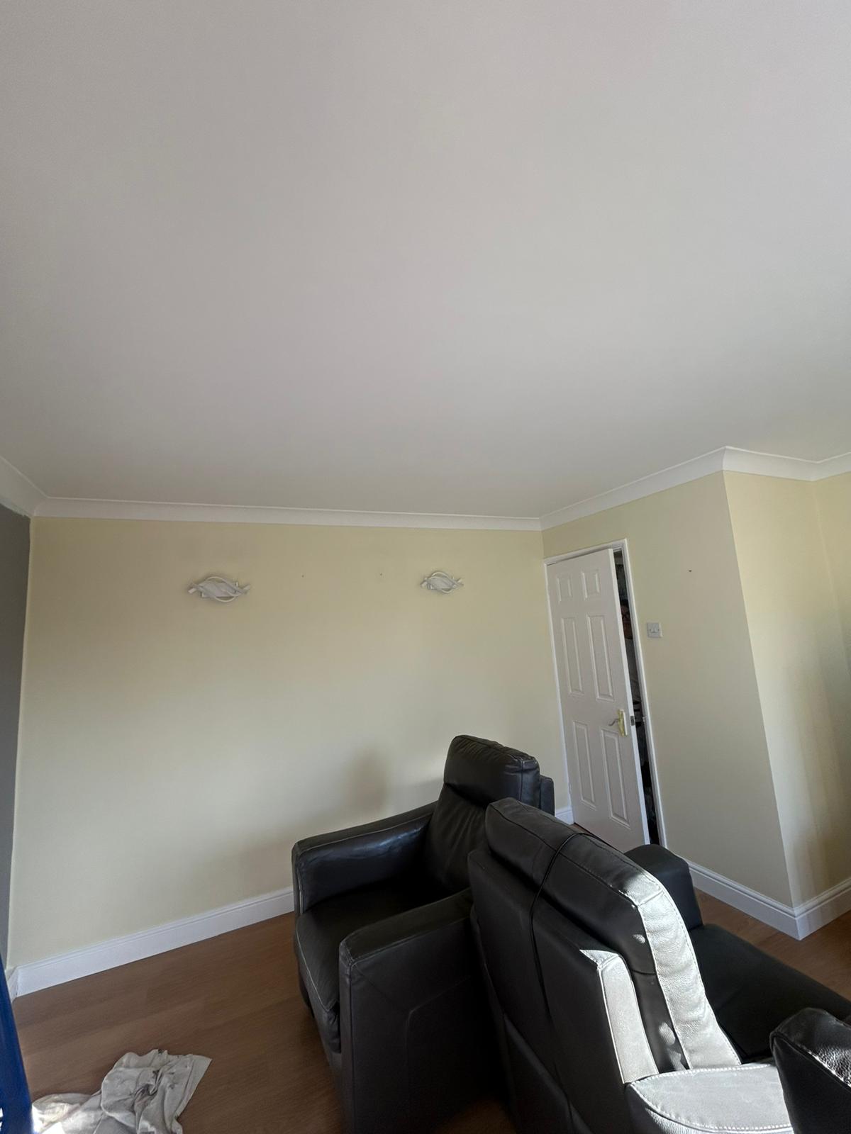 Walls painted in a house in Hoo, Kent