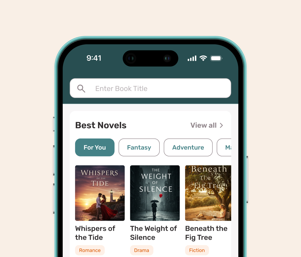 A mockup of a project