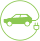 Electric car icon