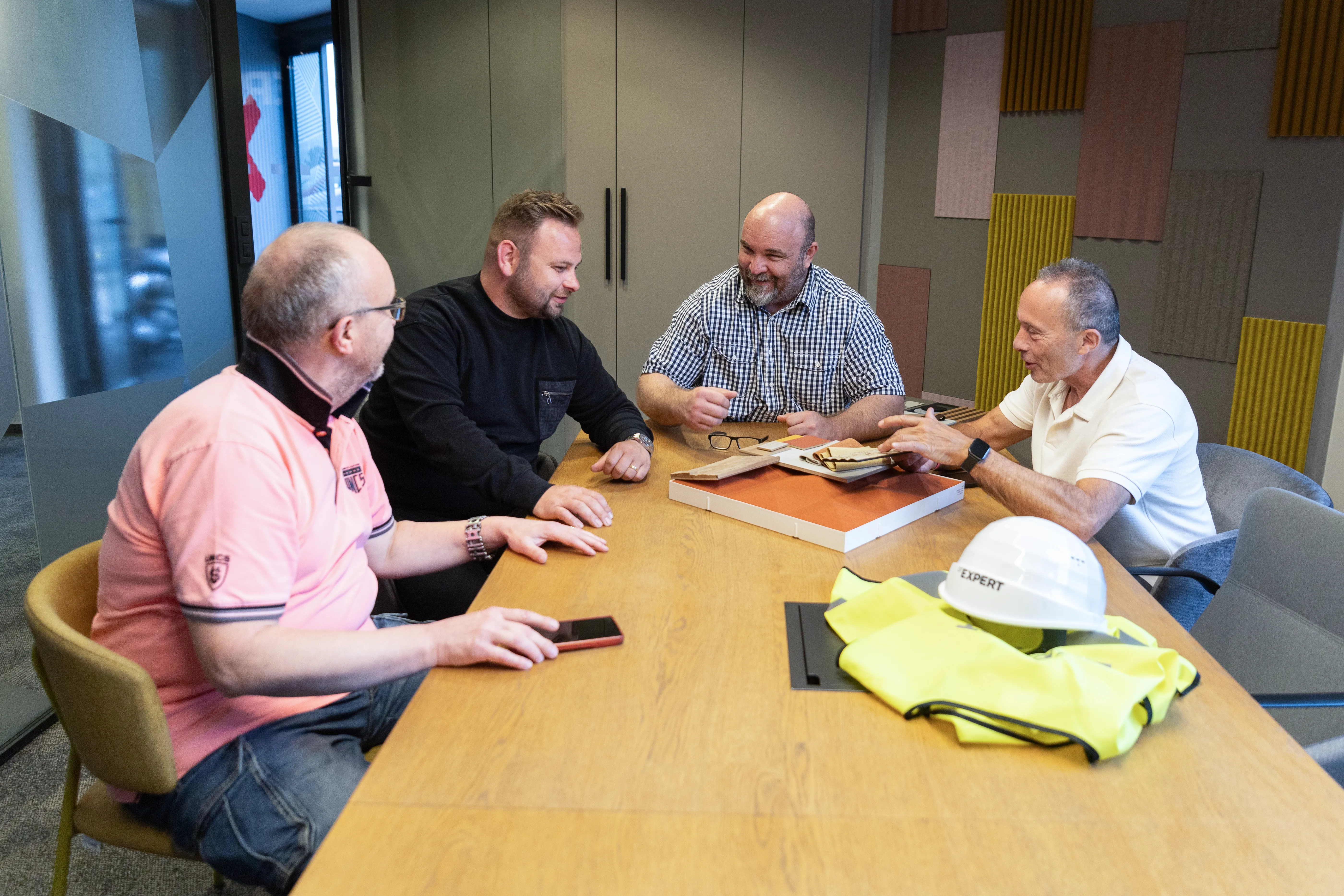 People holding a meeting
