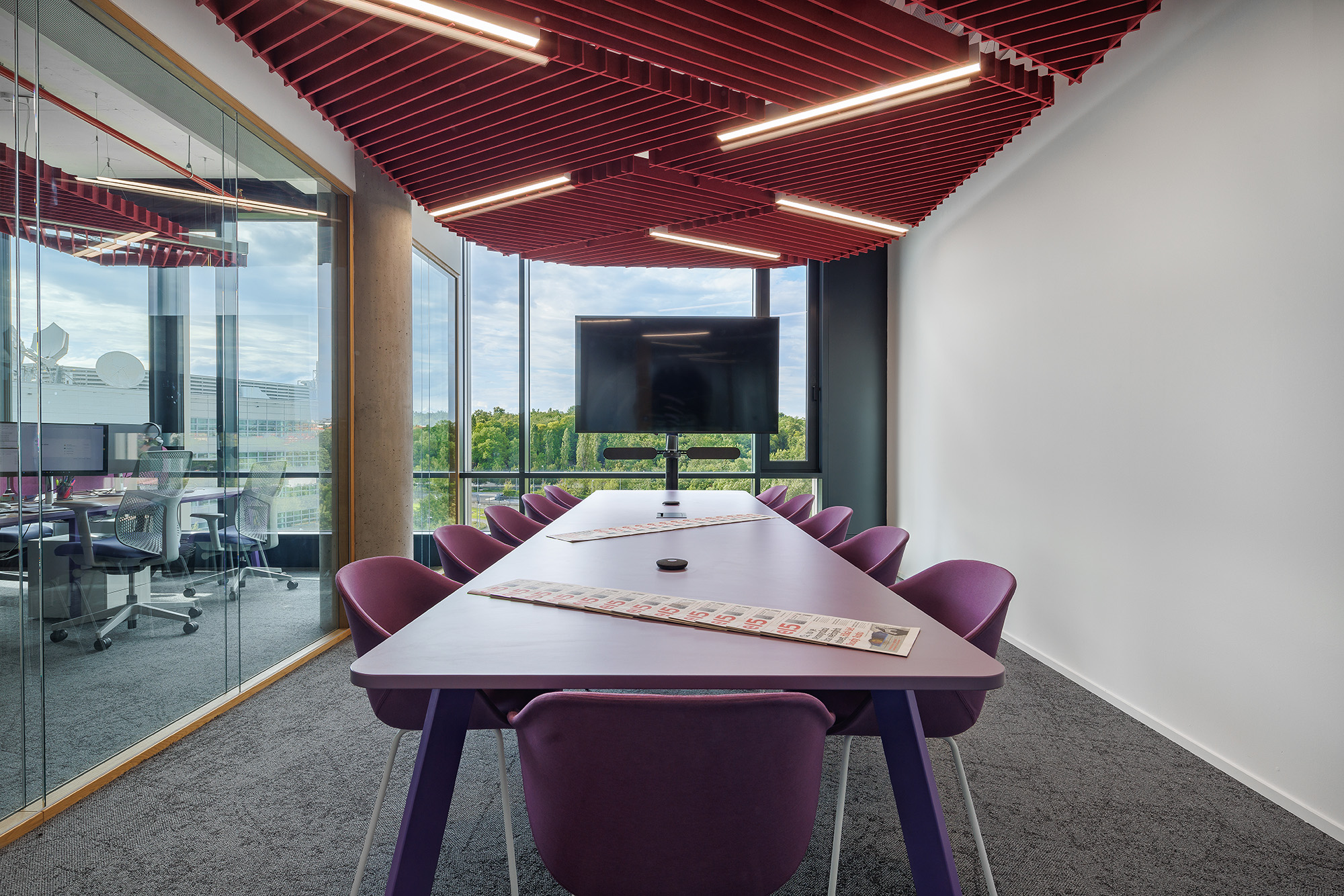 Modern office with designer furniture