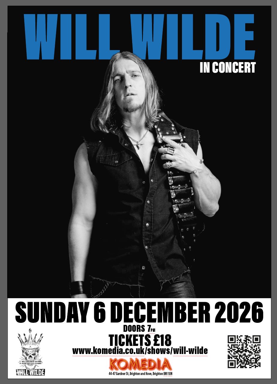 Retro-style poster for Mamas Gun UK Tour 2026 with tour dates and TV screen portraits of band members.